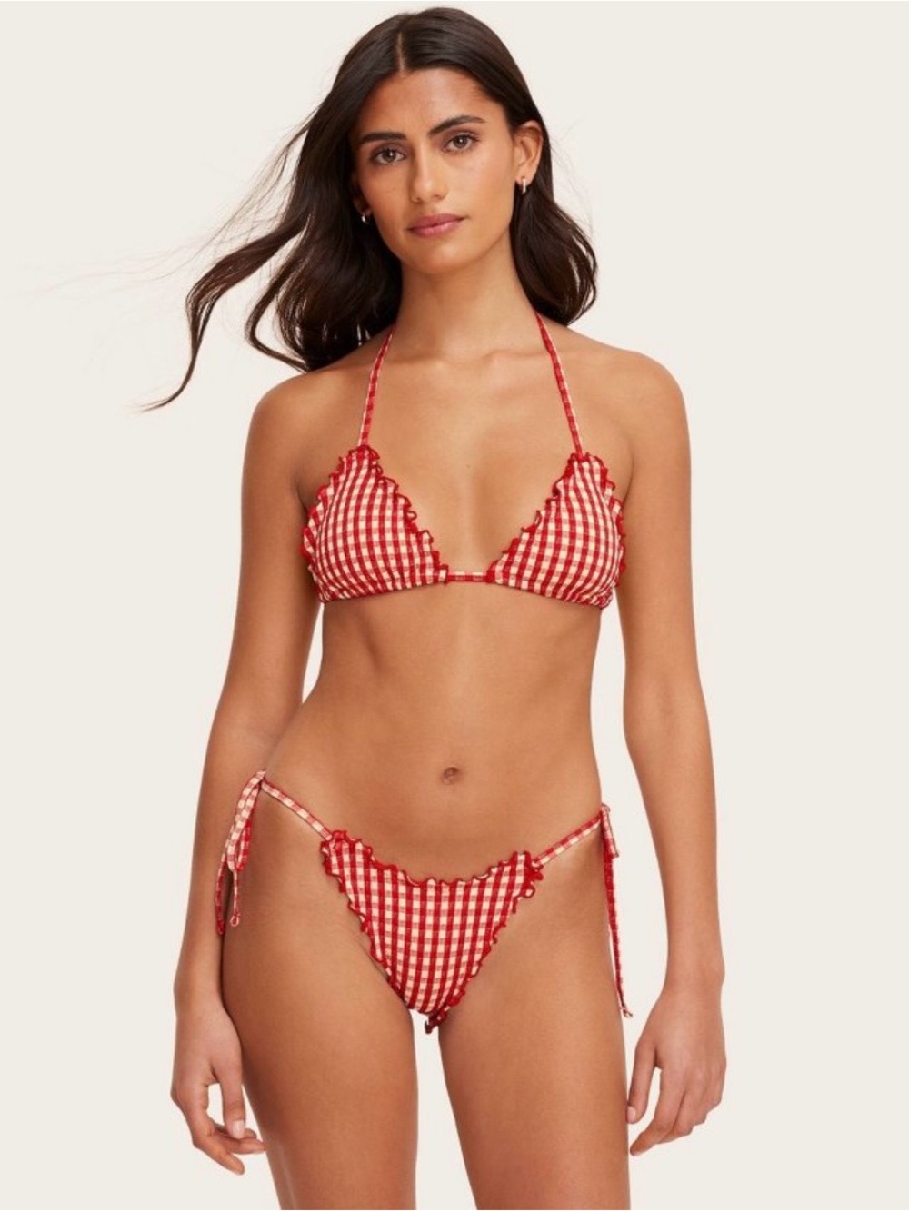 Parke x Target red gingham bikini